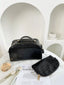 Top Handle Handbag with Clutch Bag