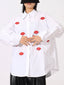 Lips Button Up Long Sleeve Shirt