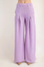 Celeste Full Size Textured Wide-Leg Pants with Pockets Plus Size
