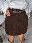 Vintage Corduroy A-Line Mini Skirt