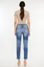 Kancan High Rise Distressed Mom Jeans