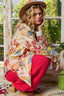 POL Floral Print Button Down Long Sleeve Shirt