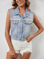 Button Up Denim Vest