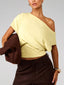 One Shoulder Crop T-Shirt