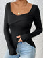 Ribbed Long Sleeve T-Shirt