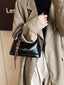 Leather Crossbody Bag with Charm
