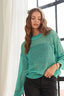 ADORA Round Neck Lurex Crochet Top