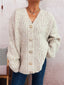 Cable Knit Button-Up Cardigan