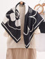 Square Flower Silk Scarf