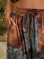 Full Size Tie-Dye Wide Leg Casual Pants Plus Size