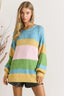 ADORA Stripe Round Neck Sweater