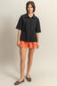 HYFVE Collared Neck Button Down Waffle Shirt