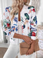 Printed Zip Up Long Sleeve Jacket