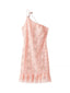 Lace One Shoulder Mini Dress