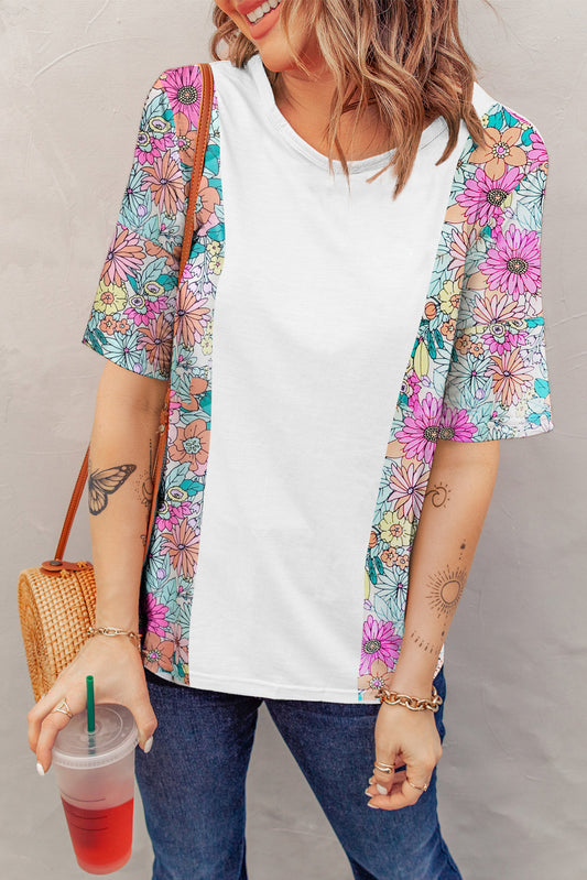 Printed Round Neck Half Sleeve T-Shirt