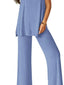 Round Neck Tank and Pants Set