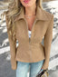 Suede Zip-Up Fitted Jacket