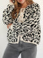 Leopard Tie Front Cardigan