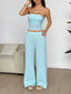 Stripe Tube Top and Pants Set