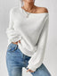 Single Shoulder Knit Sweater
