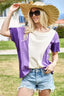 BiBi Color Block Short Sleeve T-Shirt