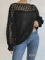 Openwork Long Sleeve Sweater