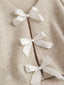 Bow-knot Front V-Neck Knit Cardigan