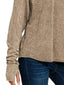 Zenana Crinkle Washed Thumb Hole Cuffs Long Sleeve Top