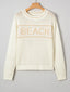 BEACH Hollow Out Knitted Lightweight Dolman Sweater