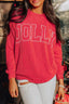 JOLLY Textured Christmas Sweatshirt