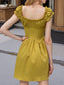 Frill Cap Sleeve Mini Dress