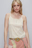 POL Floral Scoop Neck Adjustable Strap Cami