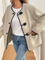 Button Up Dropped Shoulder Outerwear