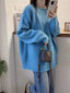 Round Neck Dropped Shoulder Sweater