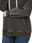 Zenana Acid Wash Fleece Hoodie with Drawstring