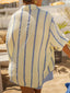 Striped Button Up Long Sleeve Shirt
