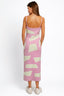 Tasha Apparel Abstract Contrast Maxi Sweater Cami Dress