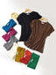 Plus Size Round Neck Short Sleeve T-Shirt