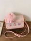 Cute Cartoon Patch Decor Crossbody Bag