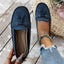 PU Leather Flat Loafers