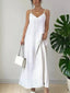 Spaghetti Straps V-Neck Dress