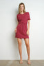 BiBi Twisted Front Glitter Mini Dress