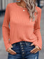 Textured Knit Long Sleeve T-Shirt
