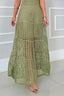 Hollowed-Out Sleeveless Maxi Dress