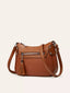 Tassel Decor PU Leather Crossbody Bag