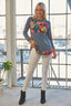 Celeste Full Size Tropical Print Long Sleeve T-Shirt