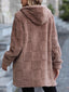Fleece Zip Up Hooded Outerwear