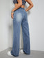 High Rise Wide Leg Jeans with Pockets