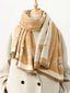 Cute Cat Pattern Raw Hem Scarf