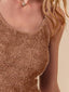 SO ME Two Tone Floral Seamless Tank Top